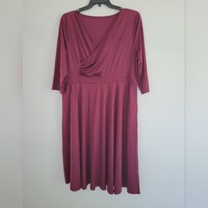 *Woman's 3xl dress. Burgandy